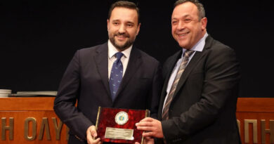 Βράβευση Χαλιορή από την ΕΓΟ: “ο αθλητισμός δεν είναι μόνο επιδόσεις και μετάλλια. Είναι αξίες”