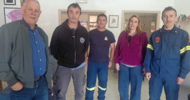 Περιοδεία κλιμακίου του ΚΚΕ στην Πυροσβεστική Υπηρεσία Ναυπάκτου και το Δασονομείο Ευπαλίου